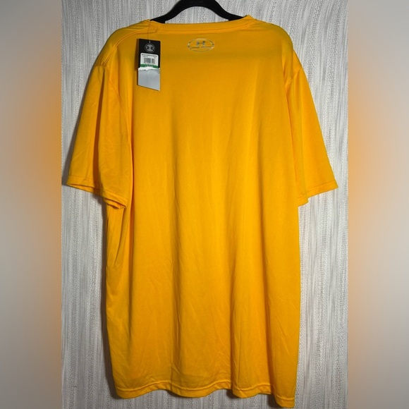 Under Armour Men's Yellow Short Sleeve Tee - Picture 3 of 4